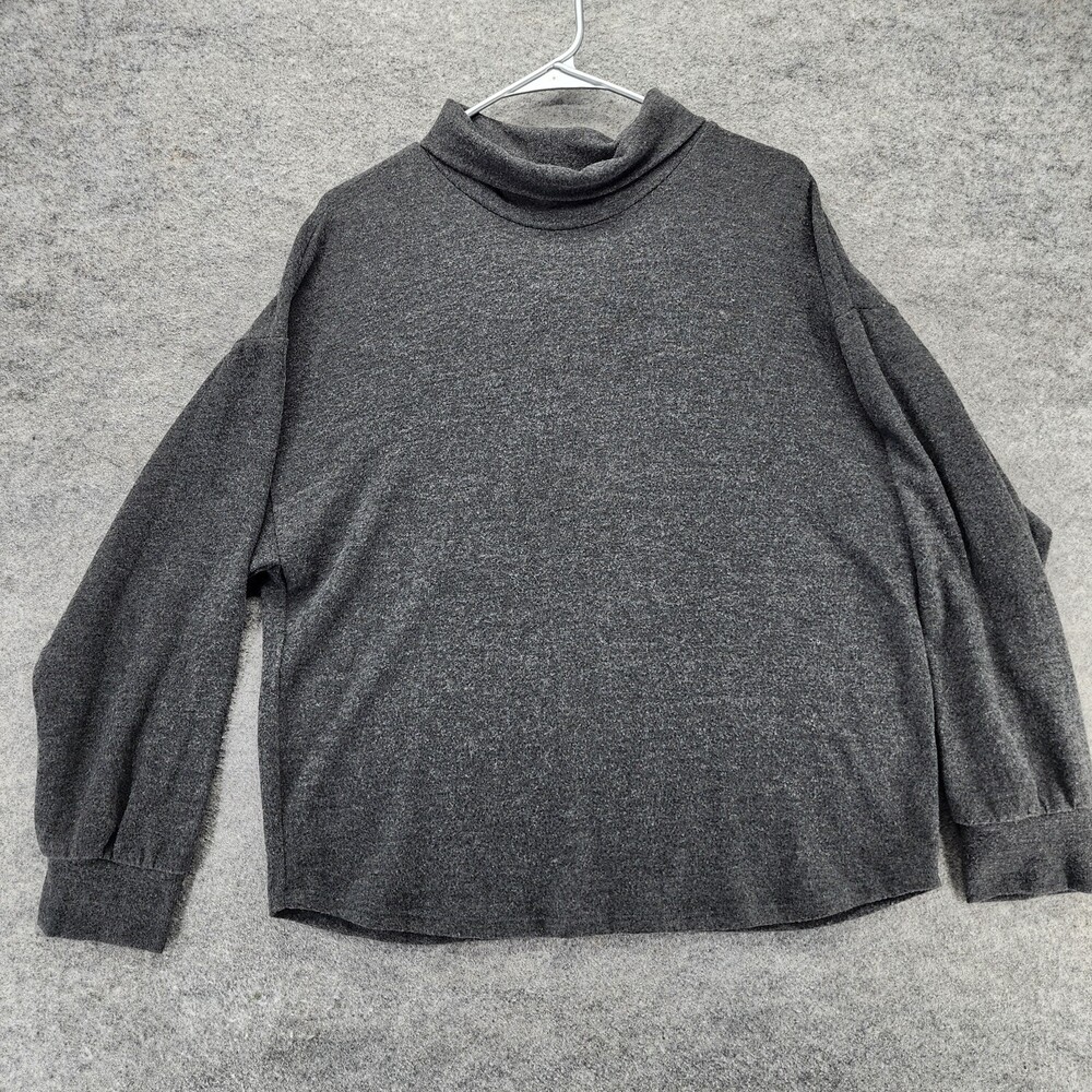 Socialite Shirt Womens Medium Long Sleeve Gray Casual
